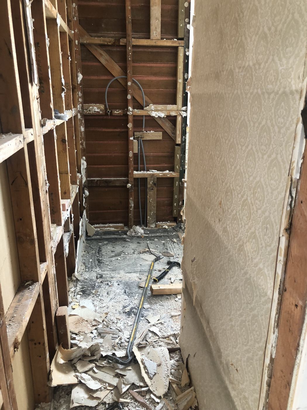 Bathroom renovation in progress