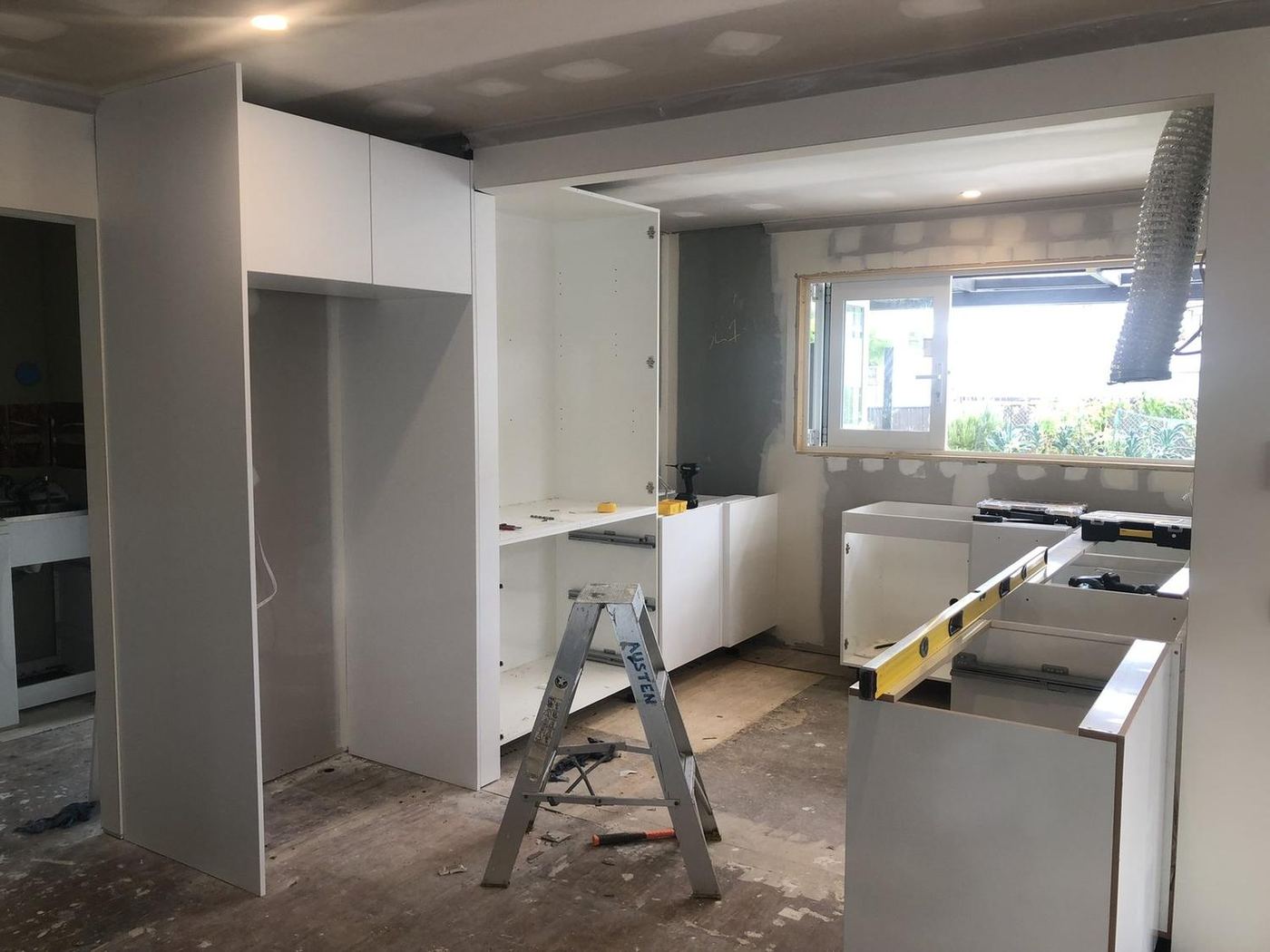Kitchen renovation in progress