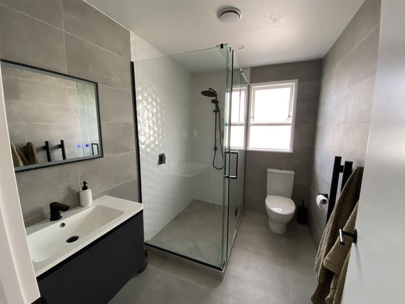 Finished bathroom after renovation
