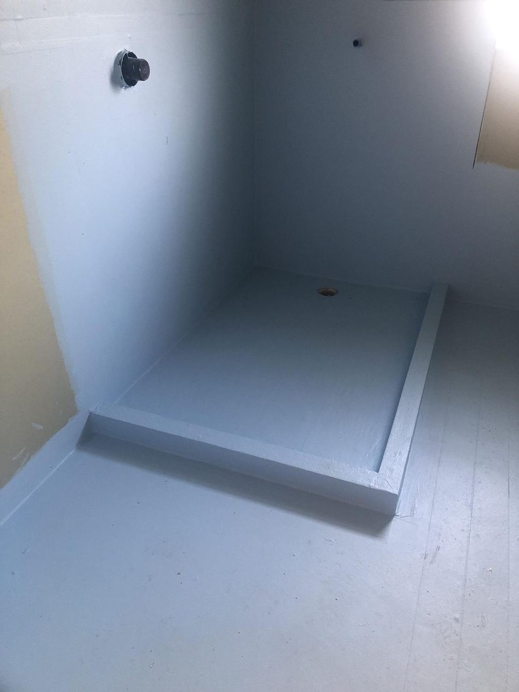 Bathroom renovation in progress