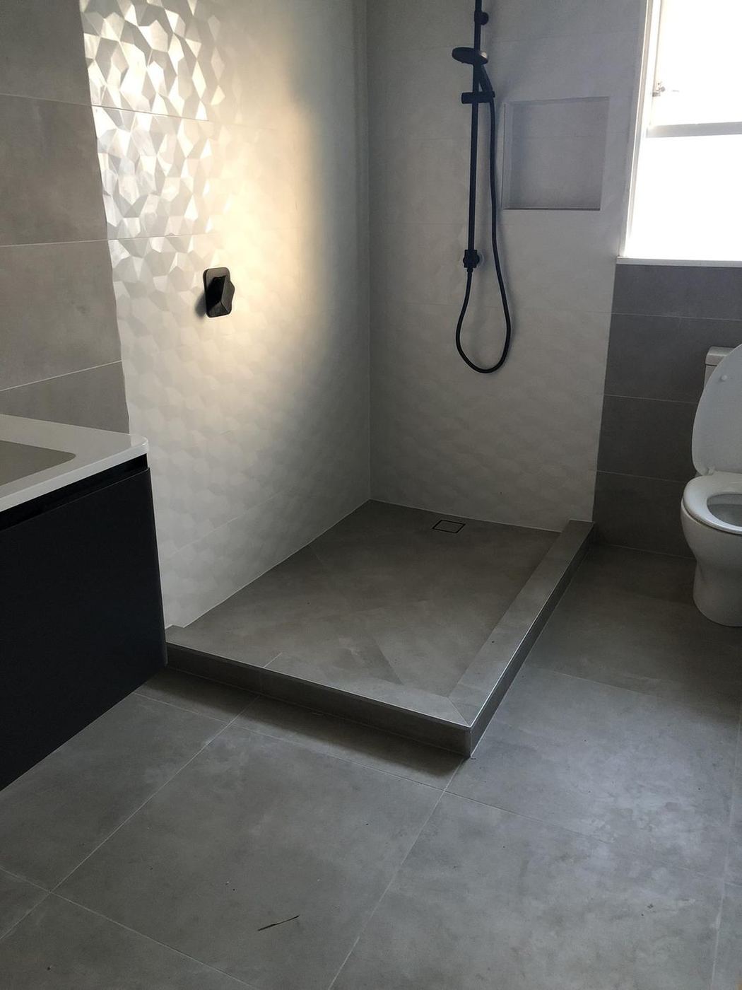 Bathroom renovation in progress