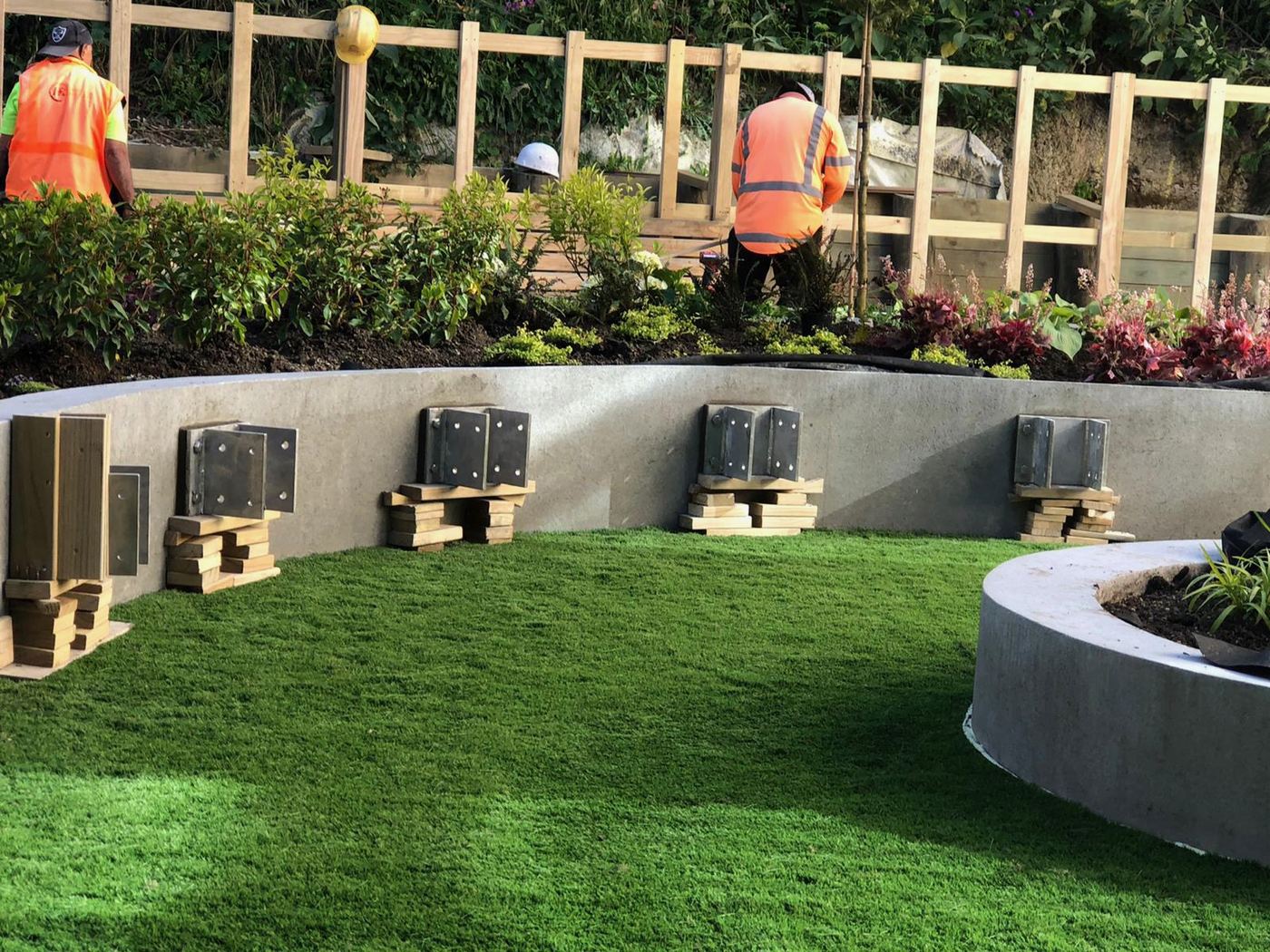 Retirement living courtyard project photo